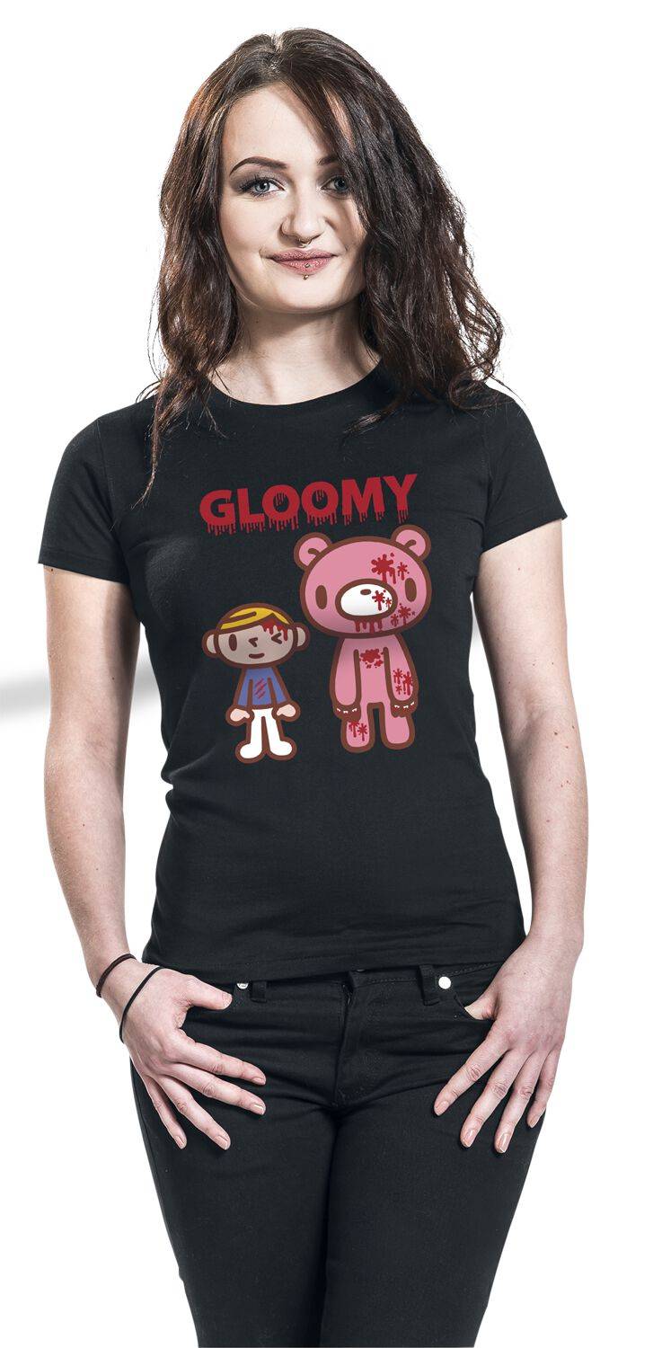 EMP "Bear & Friend" T-Shirt Schwarz Von Gloomy Bear