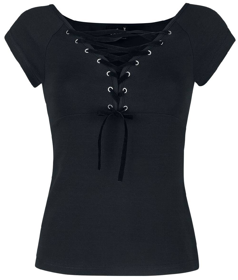 EMP "Belladonna Top" T-Shirt schwarz von Hell Bunny