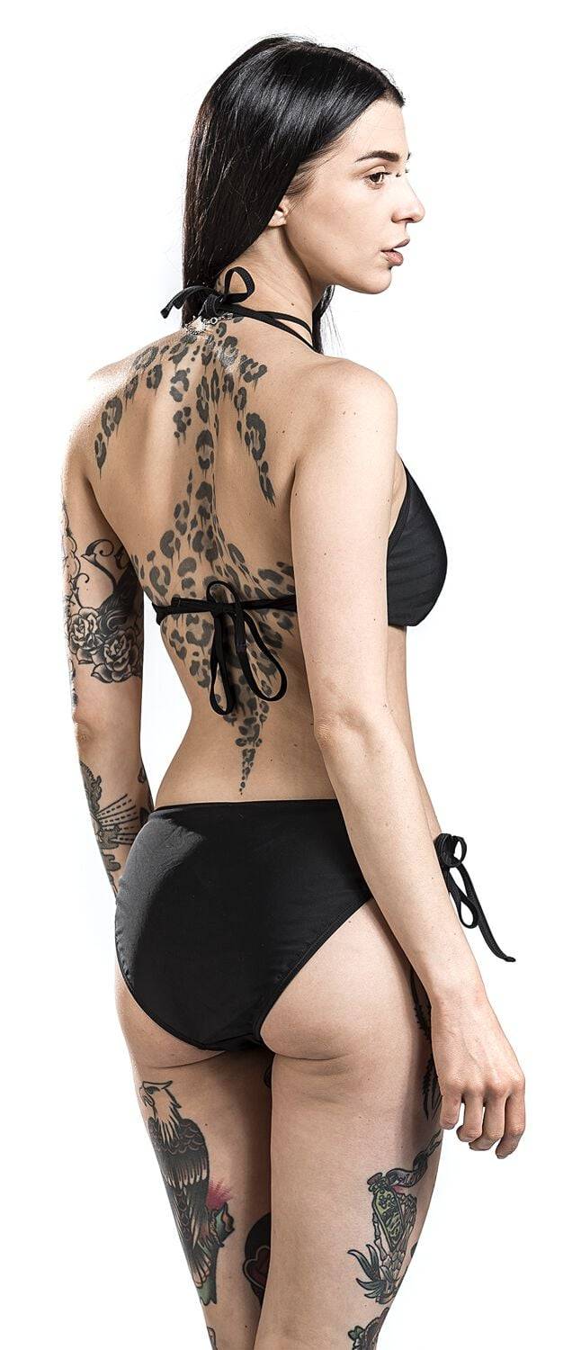 EMP Bikini-Oberteil Schwarz Von Gothicana By EMP