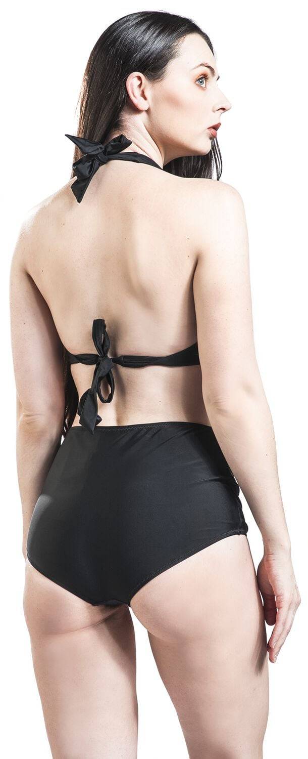 EMP Bikini-Oberteil Schwarz Von Rock Rebel By EMP