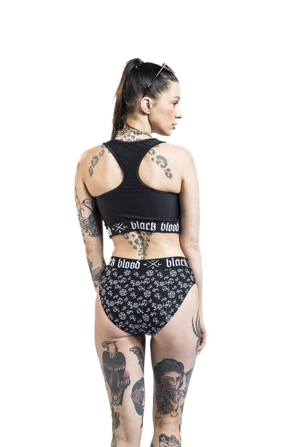 EMP Bikini-Unterteil Schwarz Von Gothicana By EMP