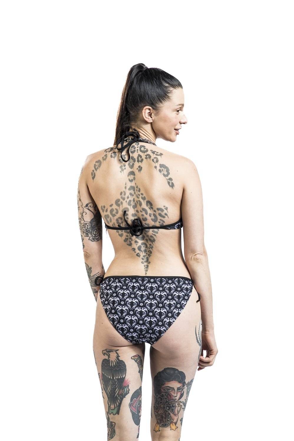 EMP Bikini-Unterteil Schwarz Von Gothicana By EMP