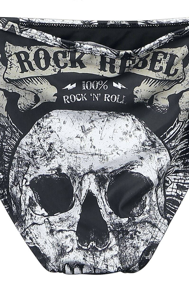 EMP Bikini-Unterteil Schwarz Von Rock Rebel By EMP