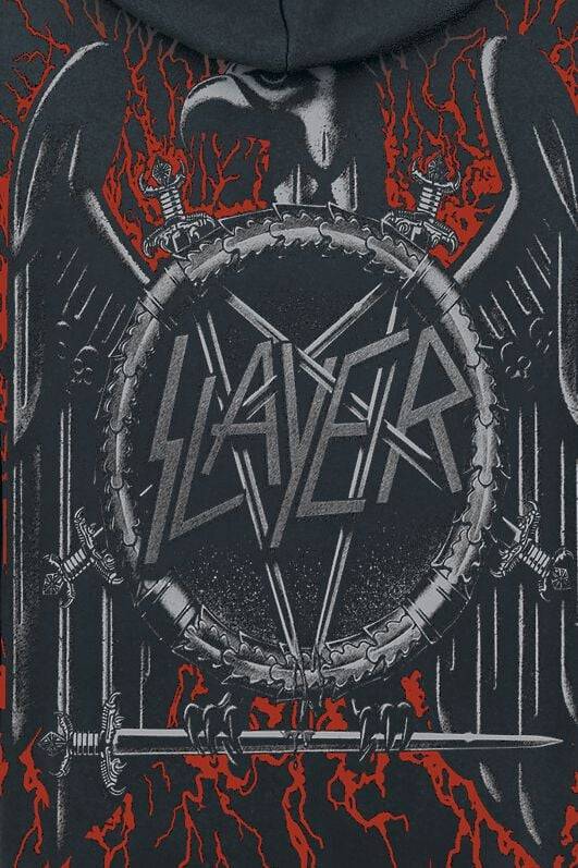 EMP "Black Eagle" Kapuzenjacke Schwarz Von Slayer