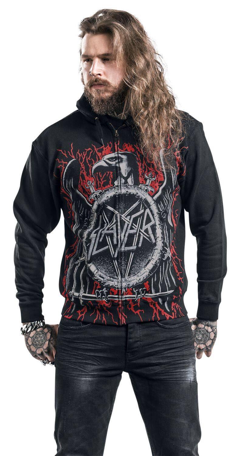 EMP "Black Eagle" Kapuzenjacke Schwarz Von Slayer