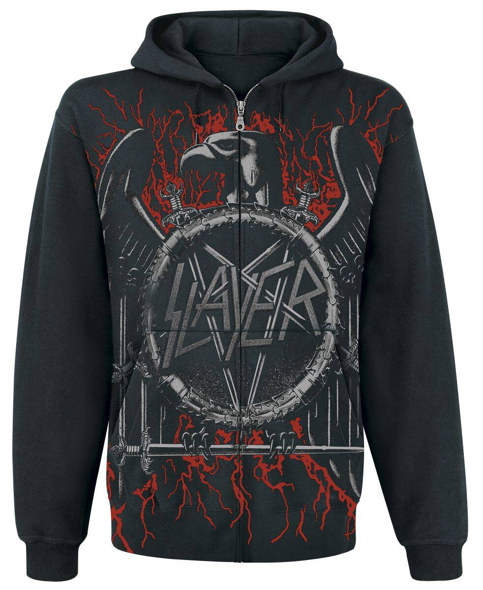 EMP "Black Eagle" Kapuzenjacke schwarz von Slayer