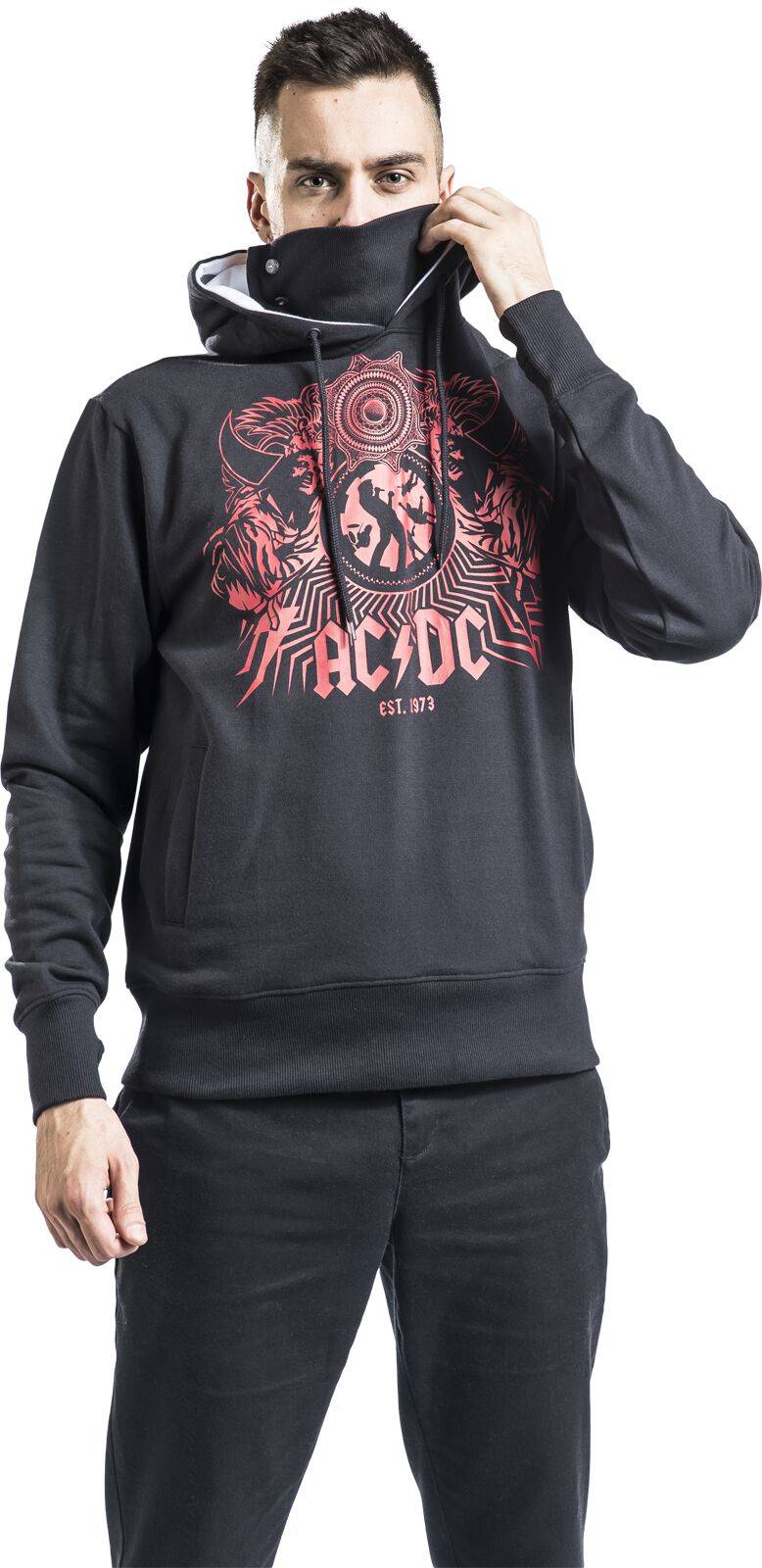 EMP "Black Ice" Kapuzenpullover Schwarz Von AC/DC