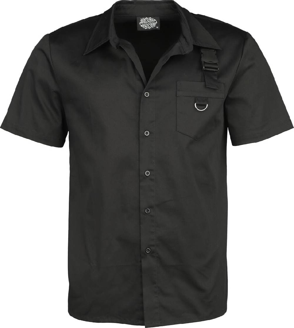 EMP "Black Shirt" Kurzarmhemd schwarz von H&R London
