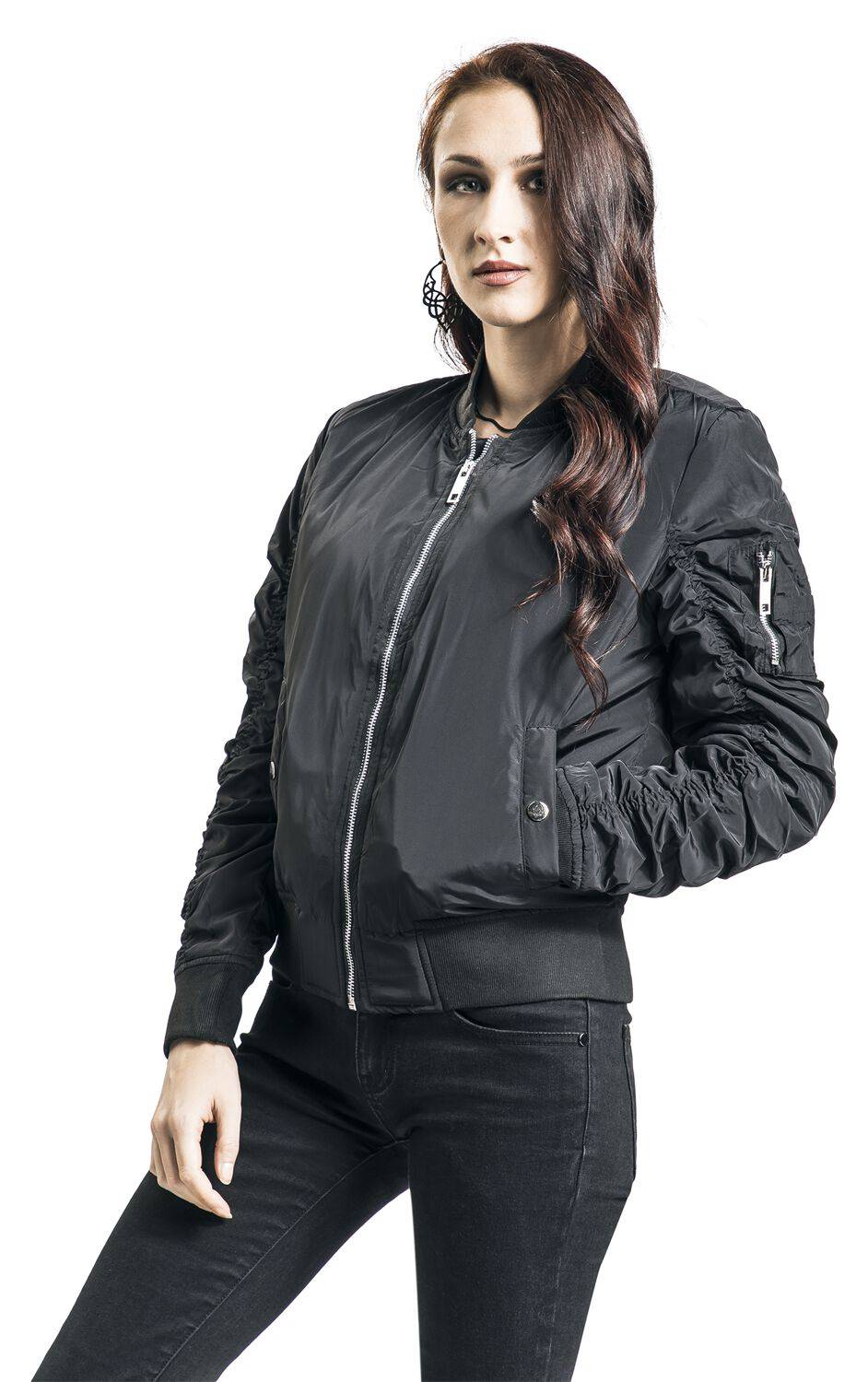 EMP Bomberjacke Schwarz Von Black Premium By EMP