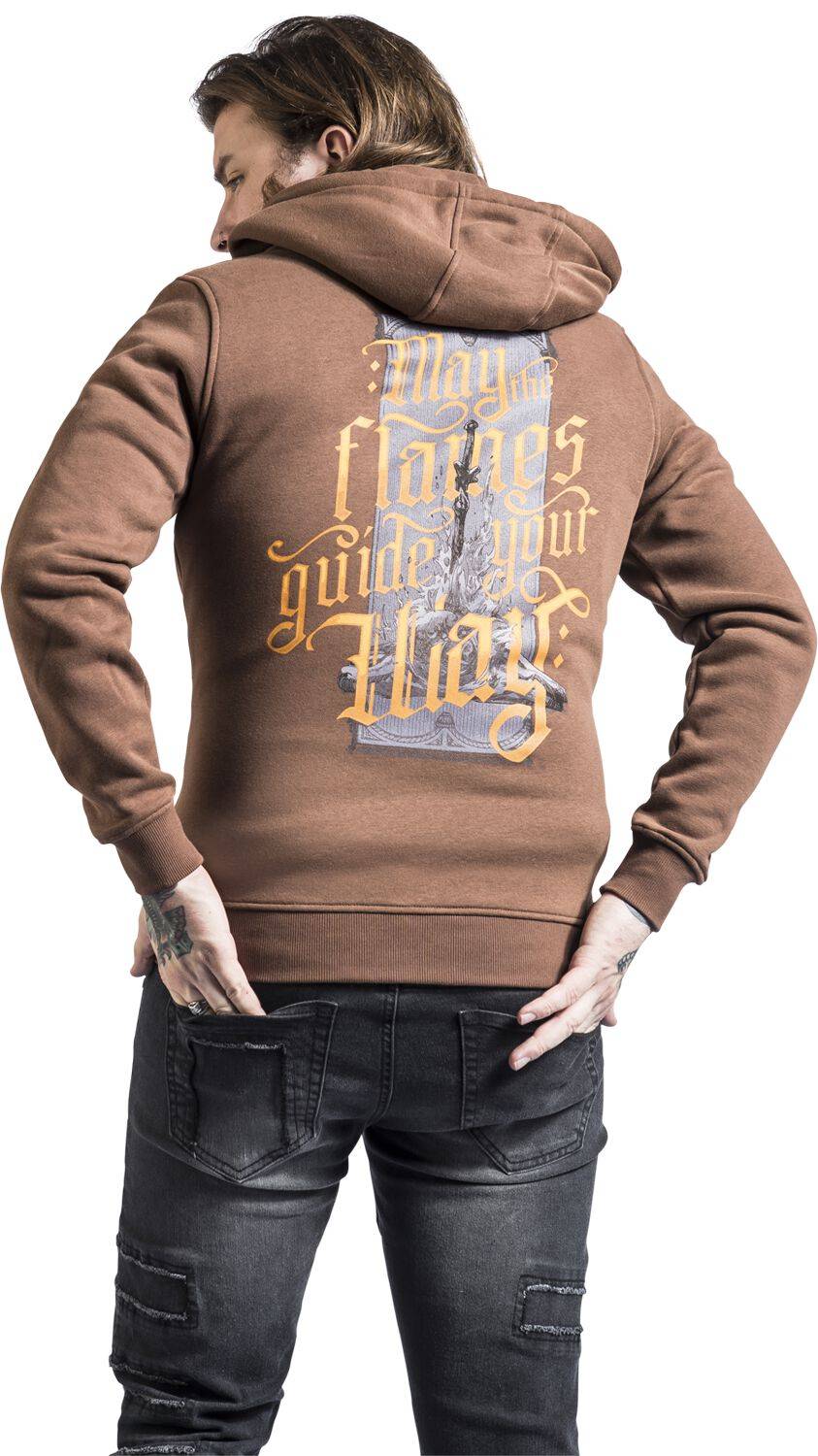 EMP "Bonfire Lit" Kapuzenjacke Braun Von Dark Souls