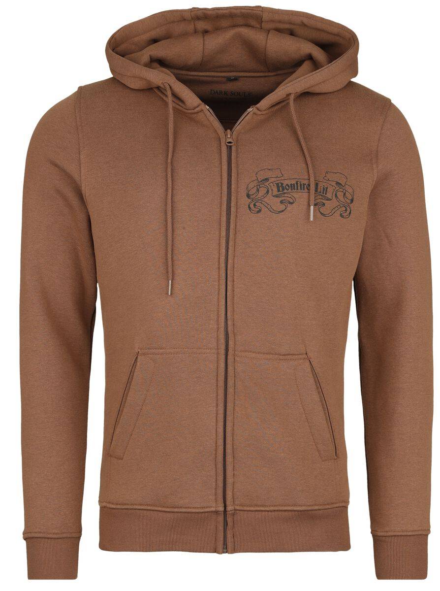 EMP "Bonfire Lit" Kapuzenjacke braun von Dark Souls
