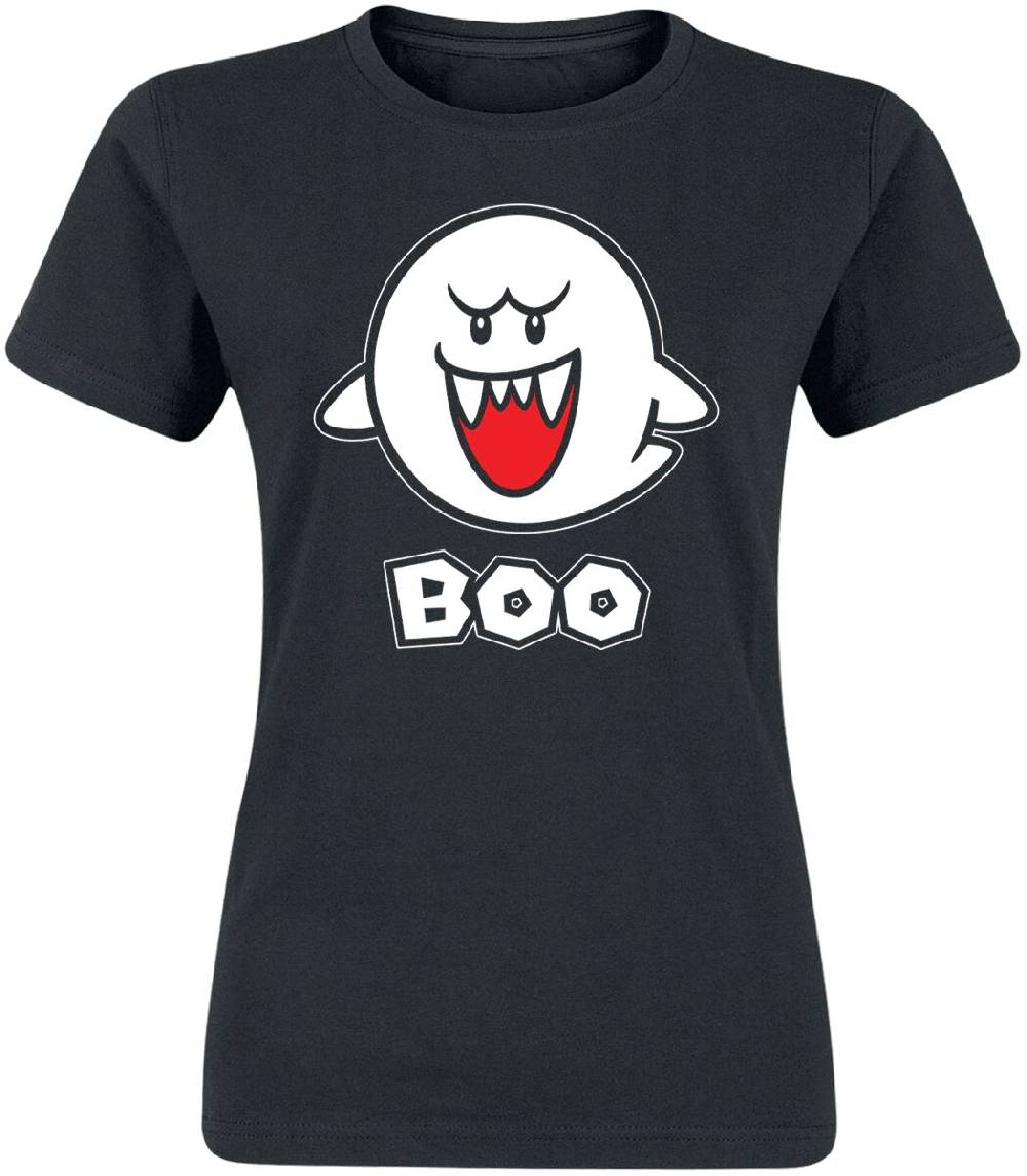 EMP "Boo" T-Shirt schwarz von Super Mario