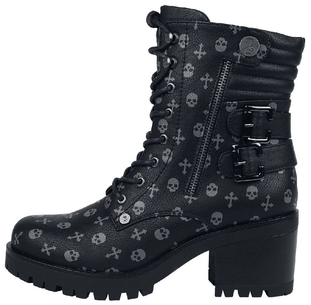 EMP Boot Schwarz Von Rock Rebel By EMP