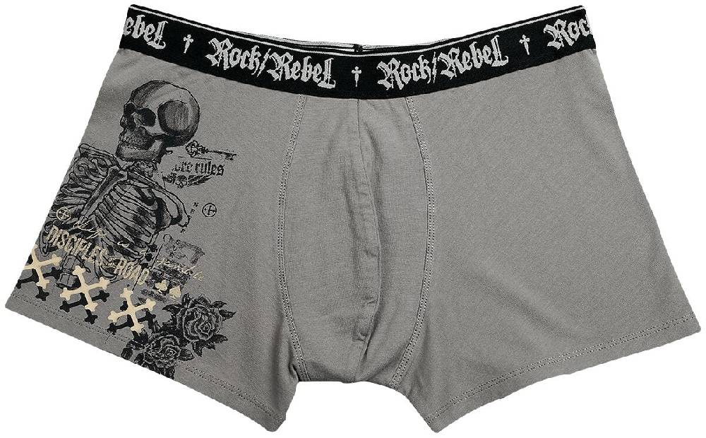EMP Boxershort-Set Grau Von Rock Rebel By EMP