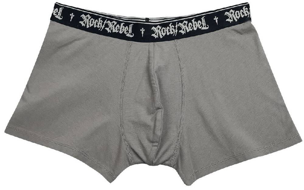 EMP Boxershort-Set Grau Von Rock Rebel By EMP