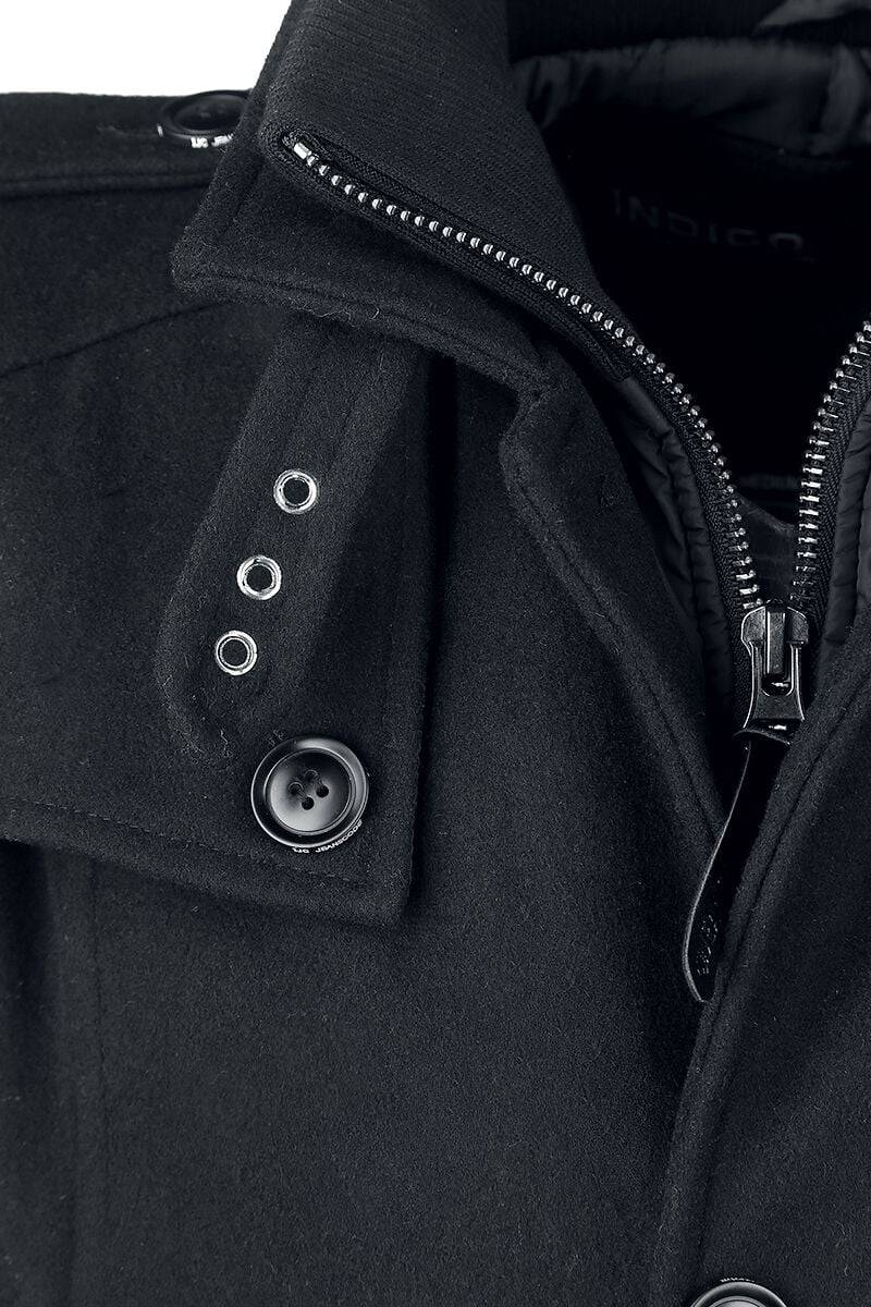 EMP "Brandon" Mantel Schwarz Von Indicode