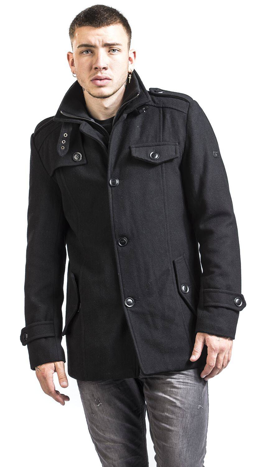 EMP "Brandon" Mantel Schwarz Von Indicode