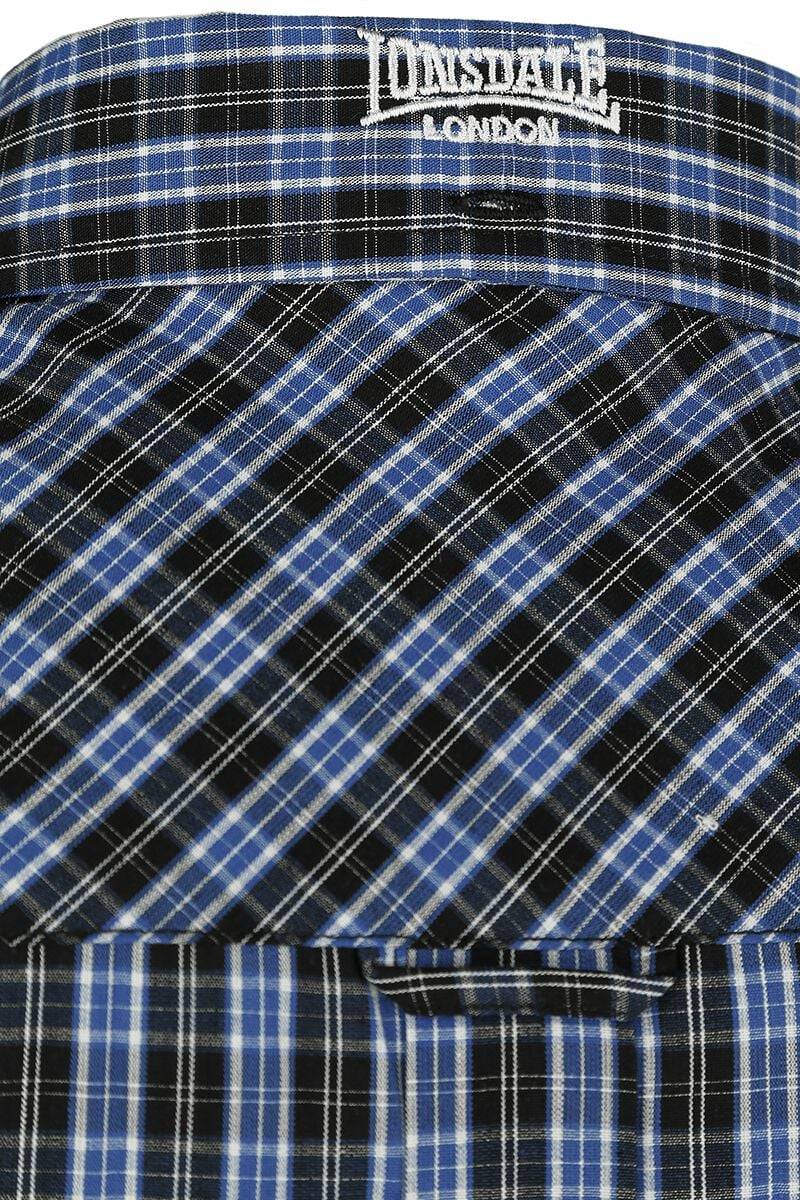 EMP "Brixworth" Kurzarmhemd Blau Von Lonsdale London