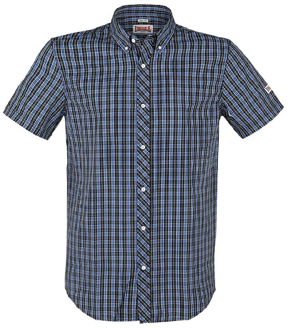 EMP "Brixworth" Kurzarmhemd blau von Lonsdale London