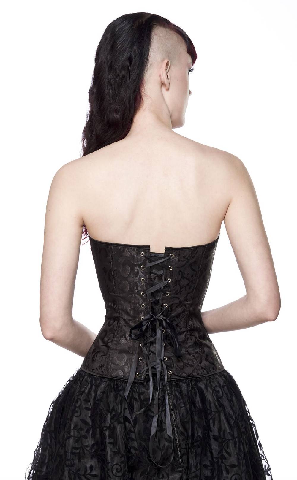 EMP "Brokat-Corsage" Korsage Schwarz Von Ocultica