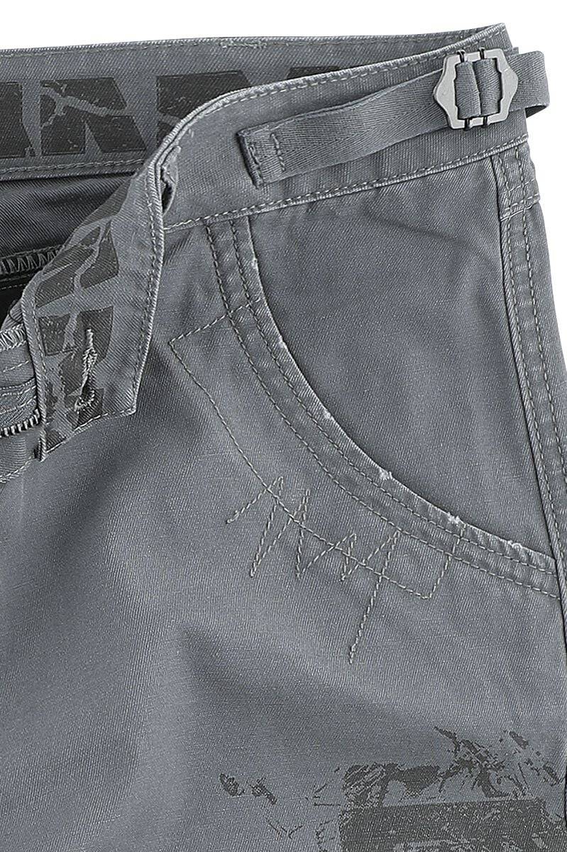 EMP "Broken Logo" Short Grau Von Rammstein