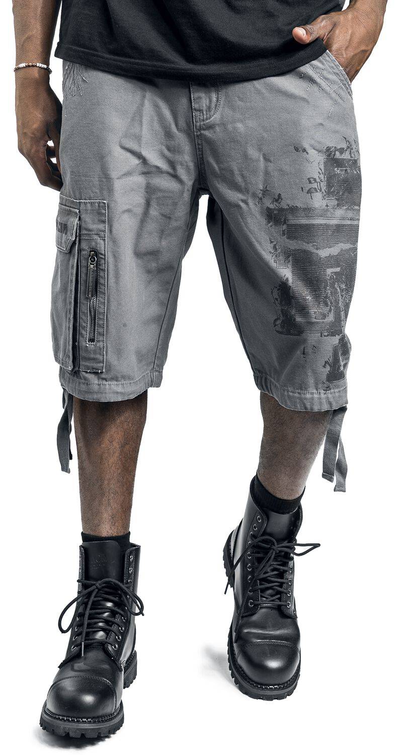 EMP "Broken Logo" Short Grau Von Rammstein