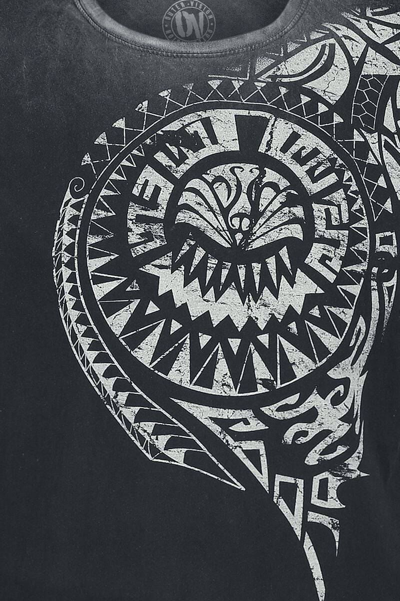EMP "Burned Tattoo" T-Shirt Grau Von Outer Vision