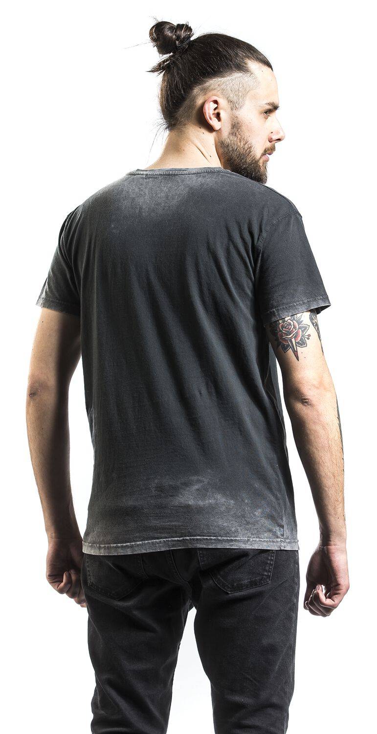 EMP "Burned Tattoo" T-Shirt Grau Von Outer Vision