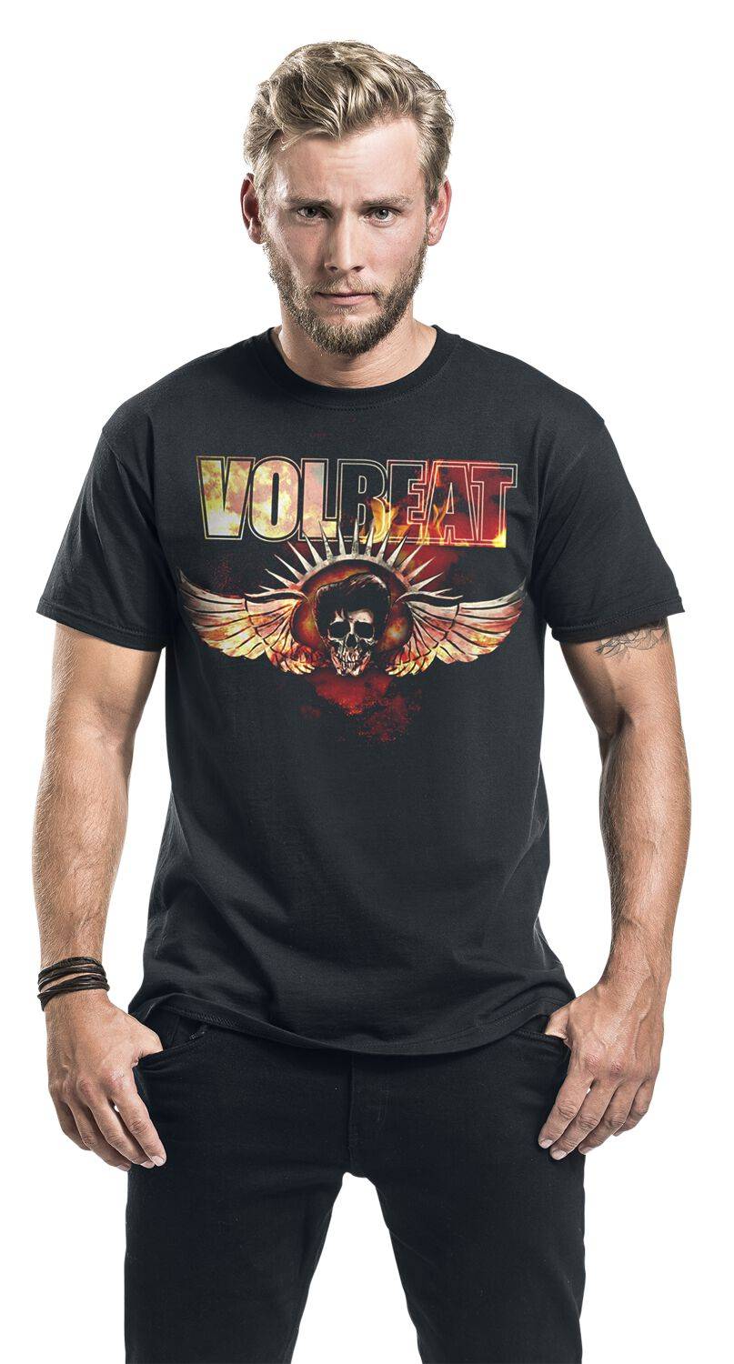 EMP "Burning Skullwing" T-Shirt Schwarz Von Volbeat