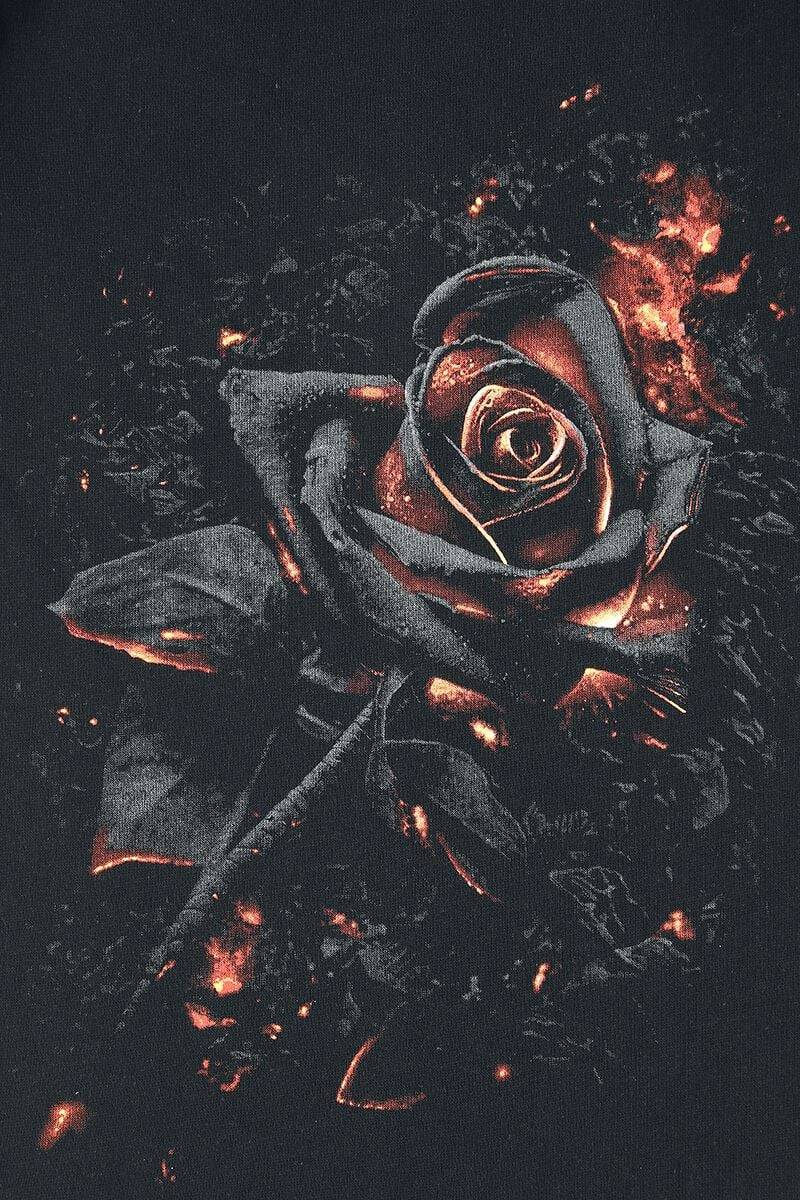 EMP "Burnt Rose" Kapuzenjacke Schwarz Von Spiral