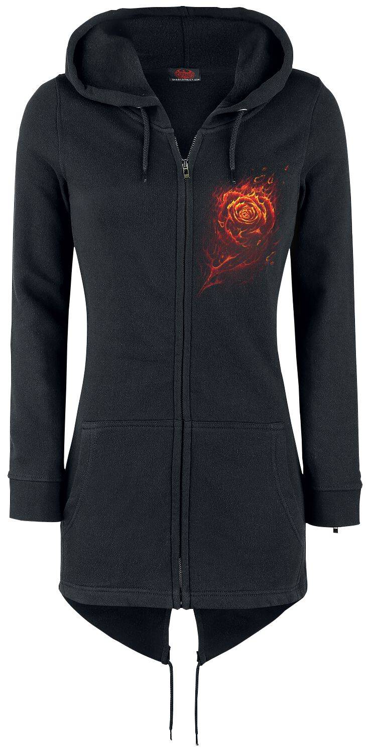 EMP "Burnt Rose" Kapuzenjacke schwarz von Spiral