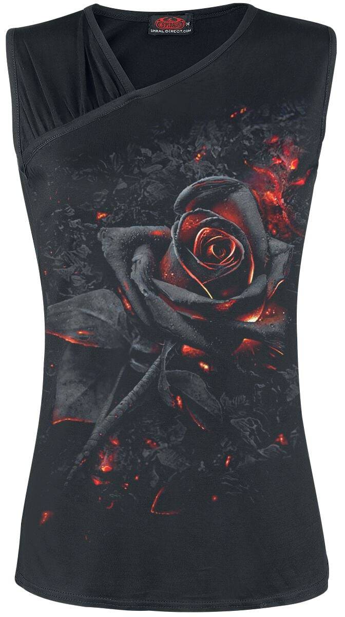 EMP "Burnt Rose" Top schwarz von Spiral