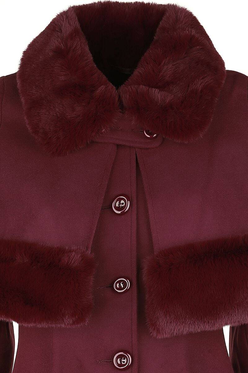 EMP "Capulet Coat" Mantel Rot Von Hell Bunny