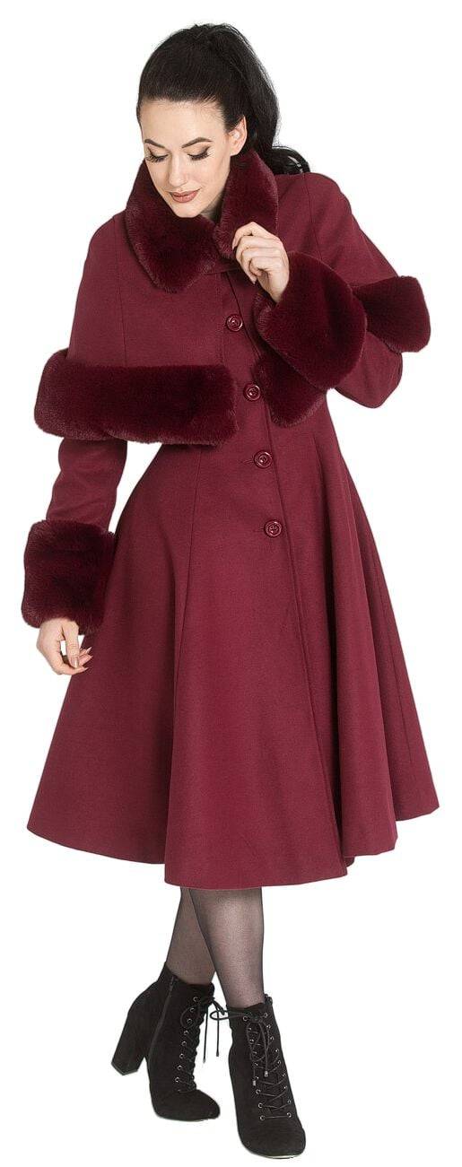 EMP "Capulet Coat" Mantel Rot Von Hell Bunny