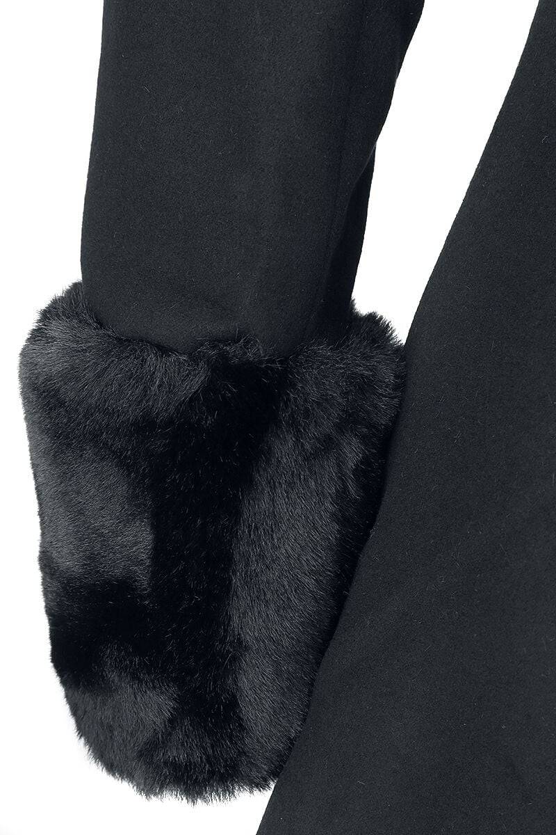 EMP "Capulet Coat" Mantel Schwarz Von Hell Bunny