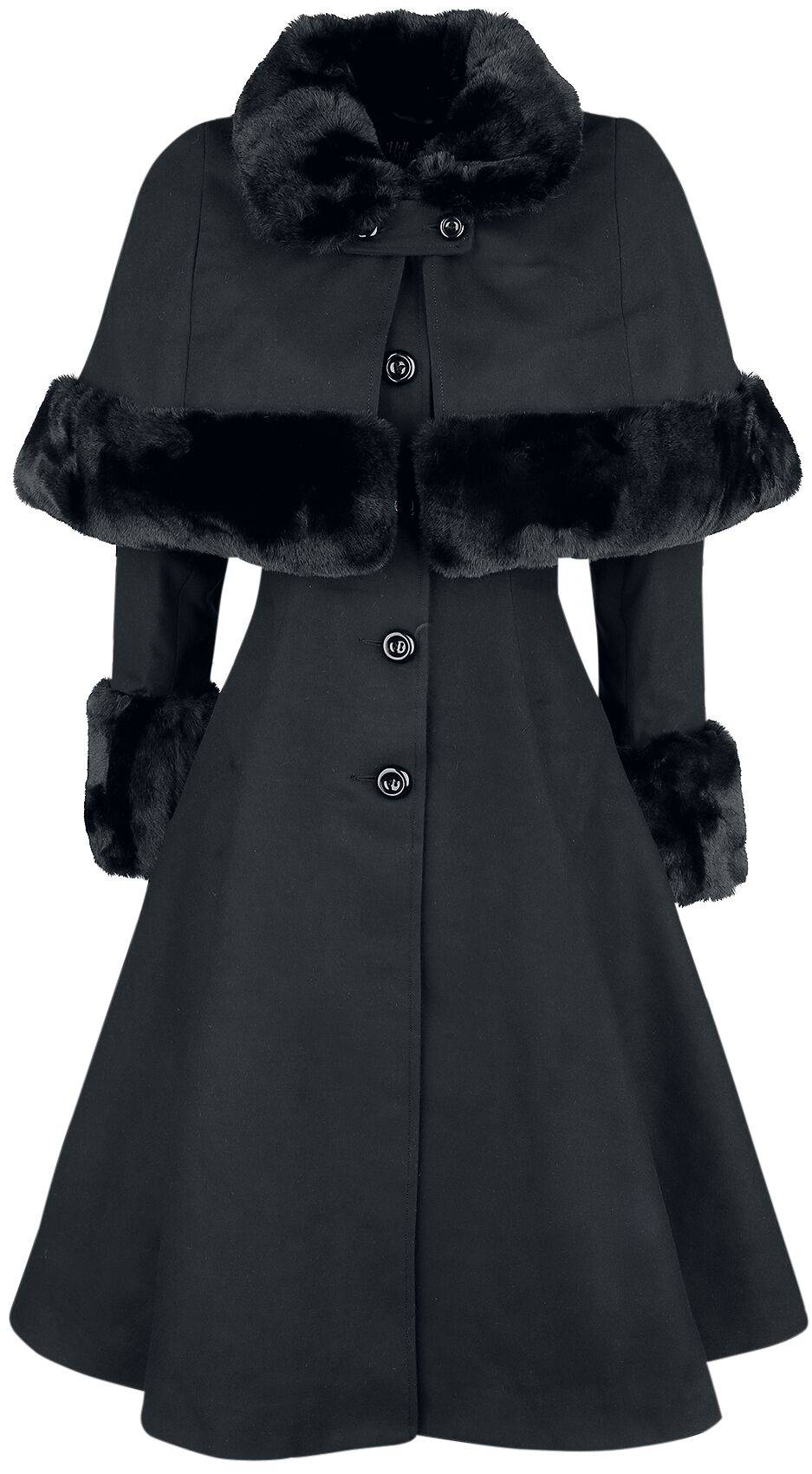 EMP "Capulet Coat" Mantel schwarz von Hell Bunny