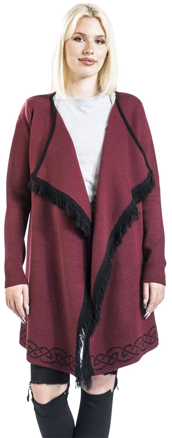 EMP Cardigan Bordeaux Von Black Premium By EMP