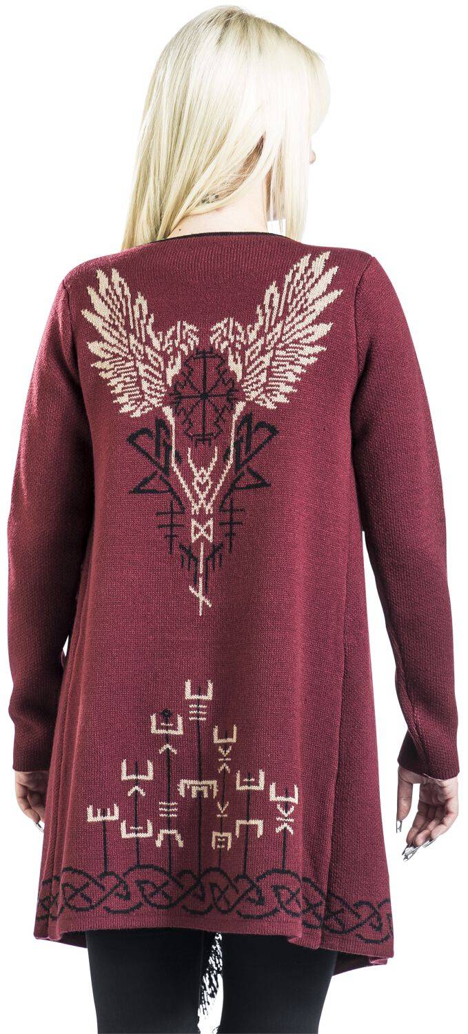EMP Cardigan Bordeaux Von Black Premium By EMP
