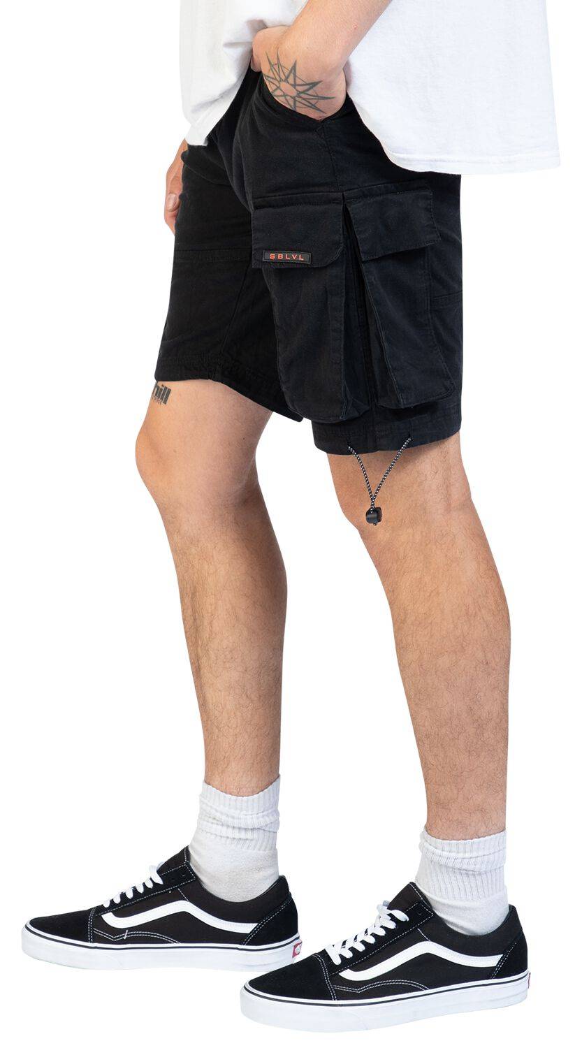 EMP "Cargo Bermuda" Short Schwarz Von Sublevel