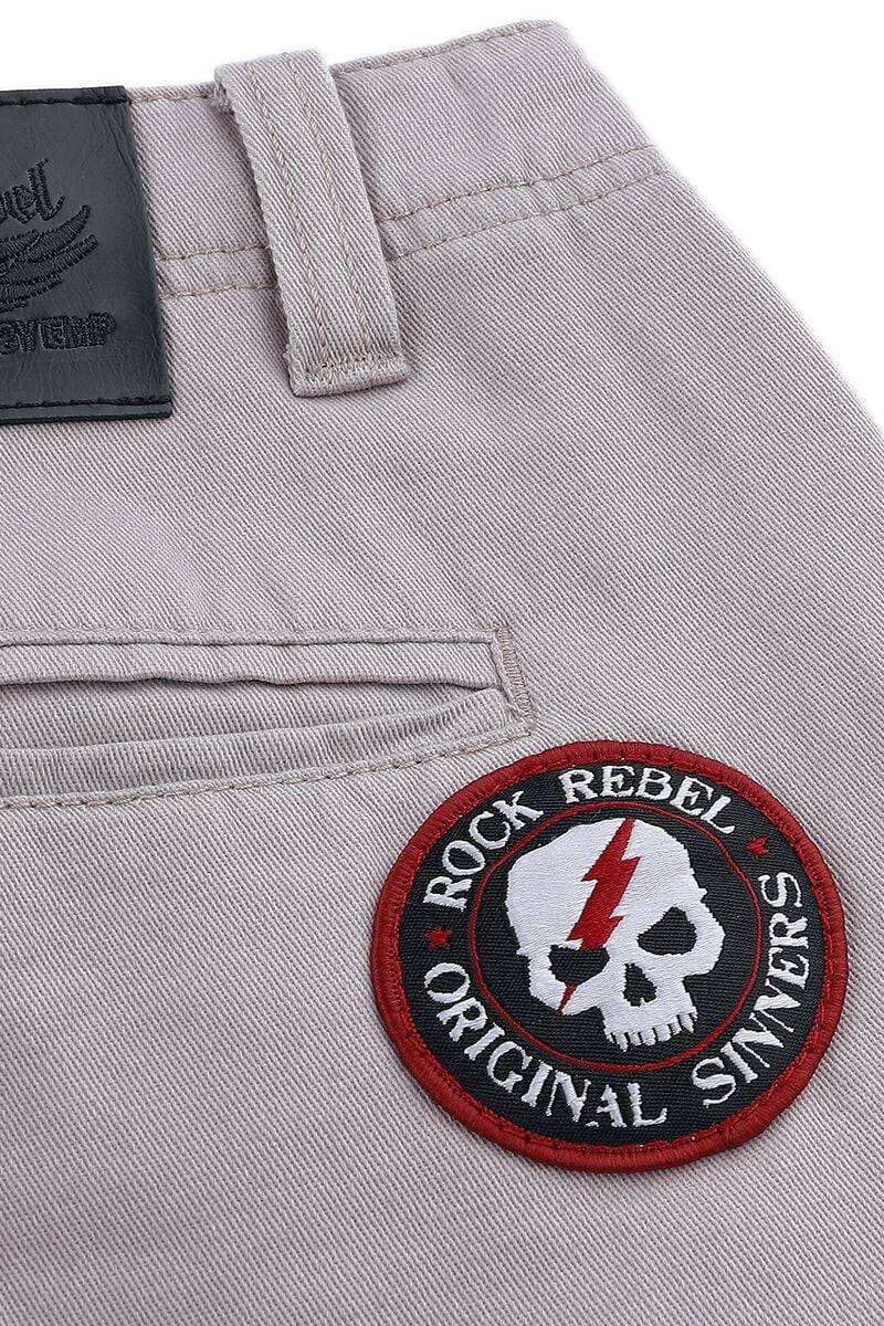 EMP Cargohose Grau Von Rock Rebel By EMP