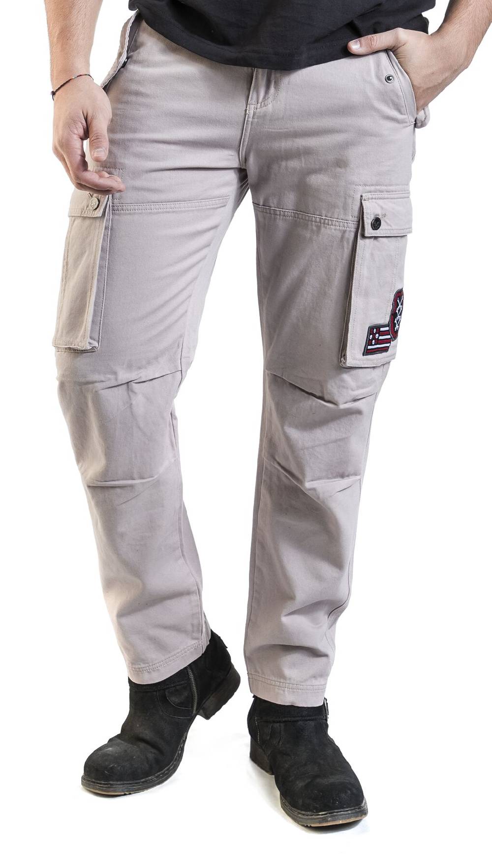 EMP Cargohose Grau Von Rock Rebel By EMP