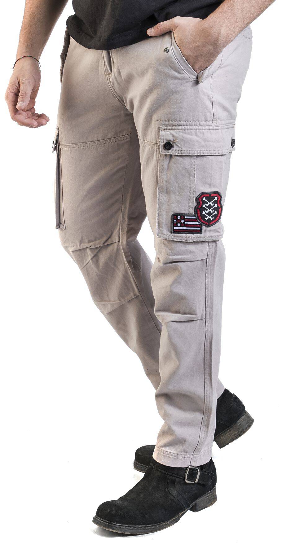 EMP Cargohose Grau Von Rock Rebel By EMP