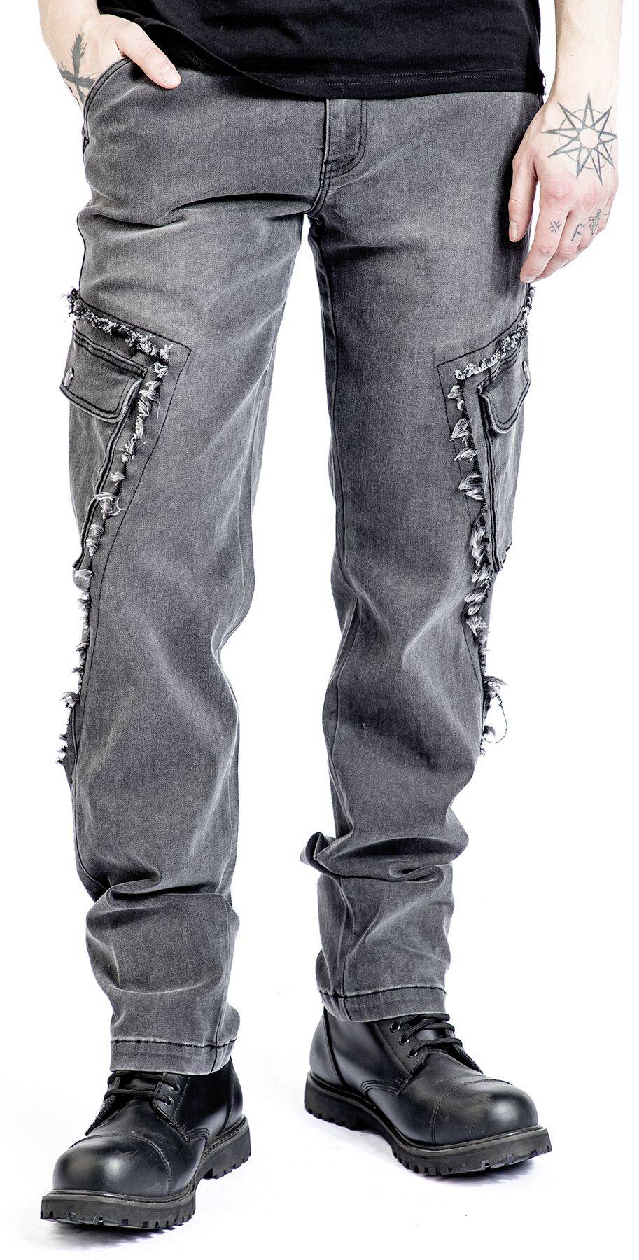 EMP Cargohose Schwarz Von Black Premium By EMP