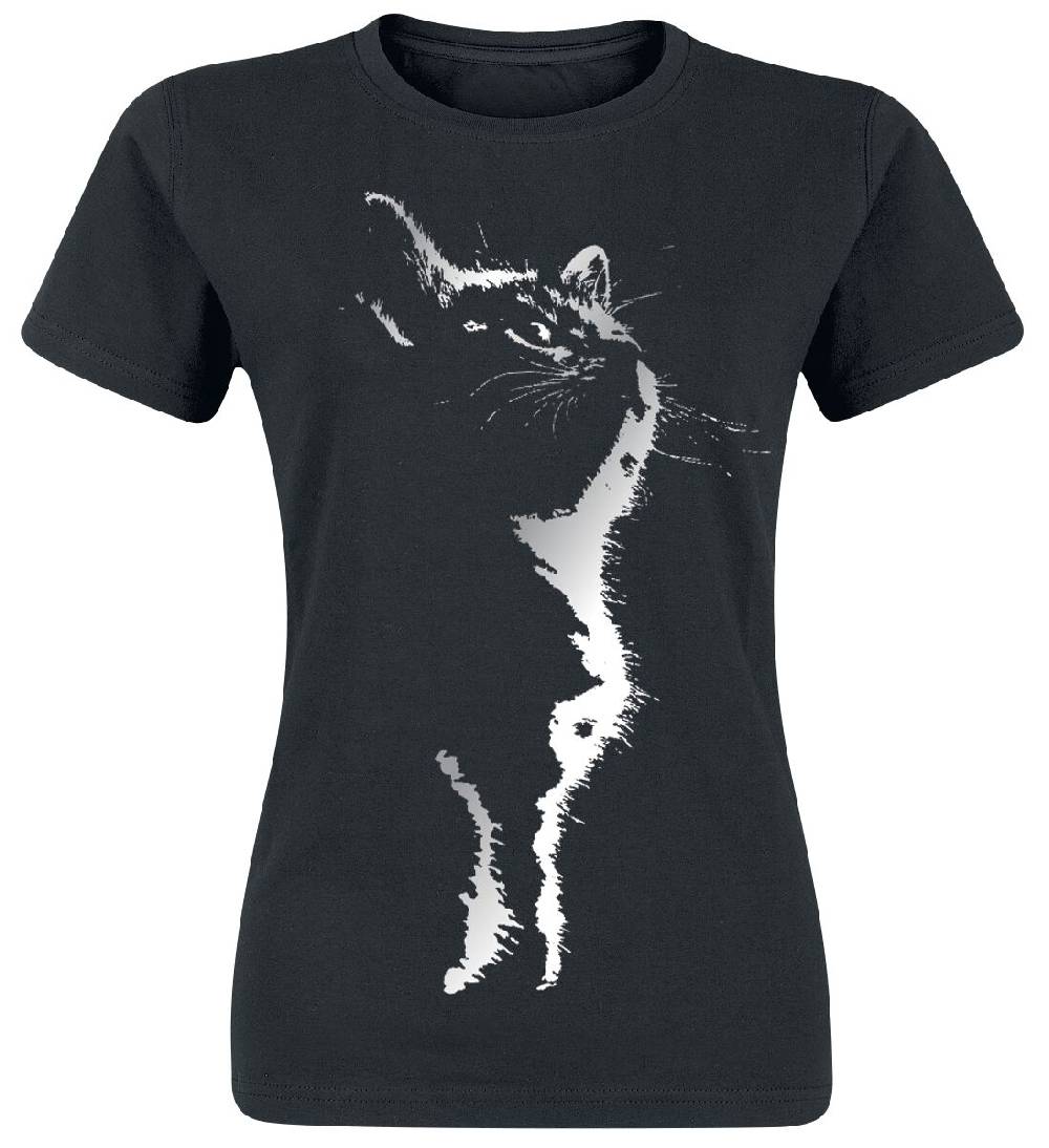 EMP "Cat Silhouette" T-Shirt schwarz von Tierisch