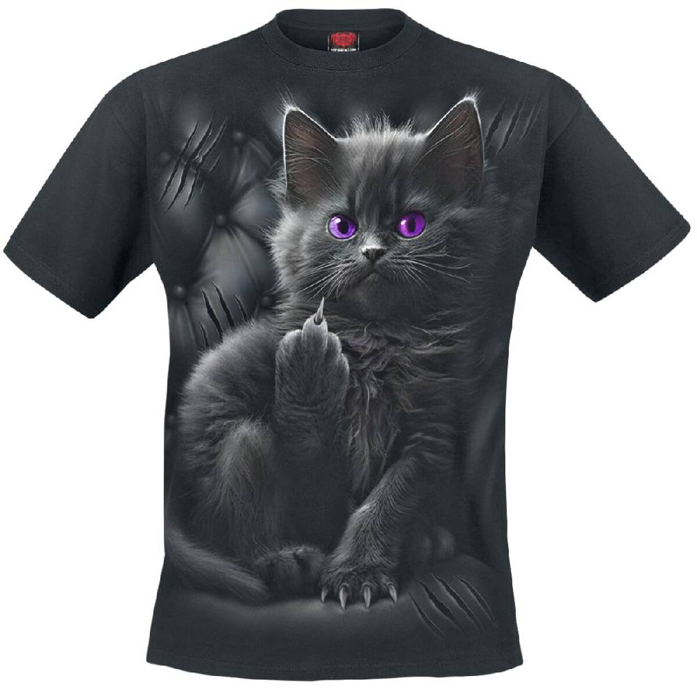 EMP "Cattitude" T-Shirt schwarz von Spiral