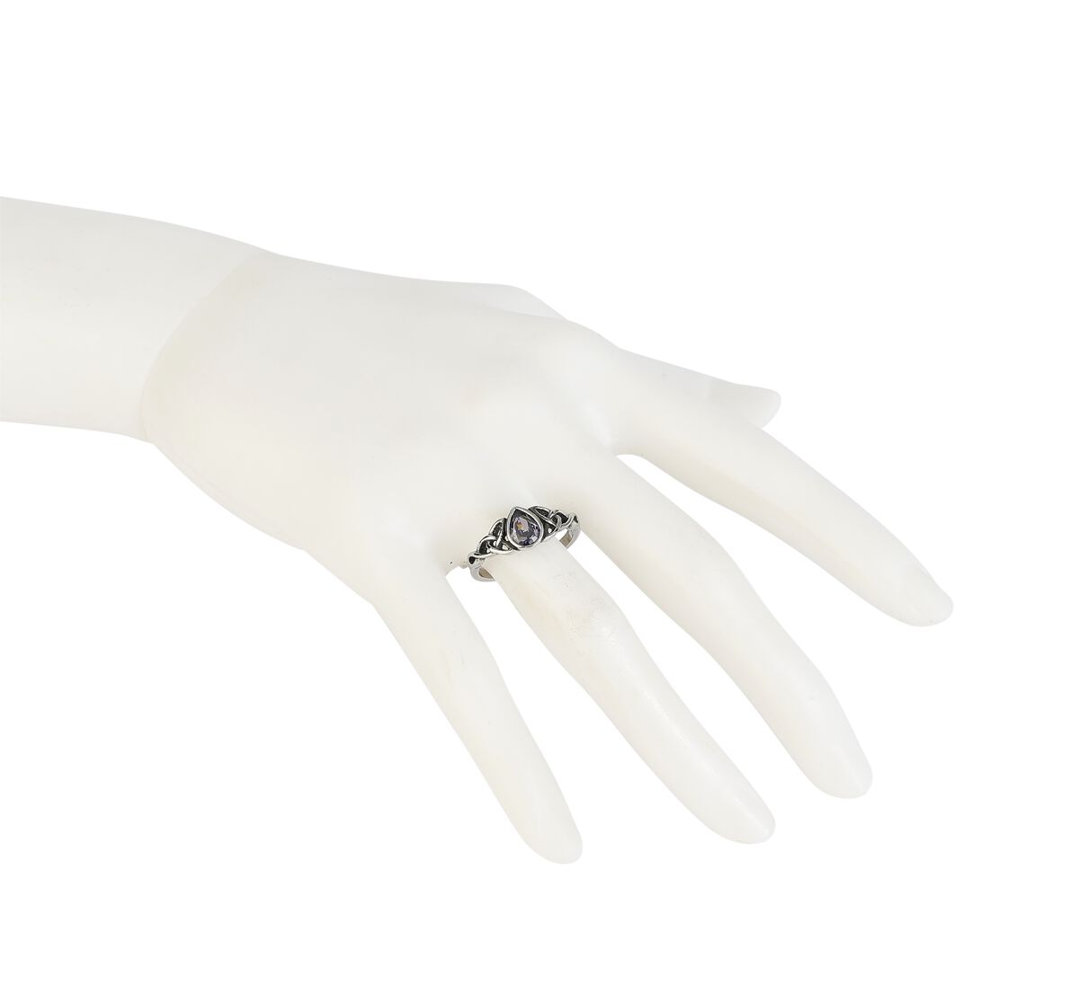 EMP "Celtic Drop" Ring Silberfarben Von EtNox