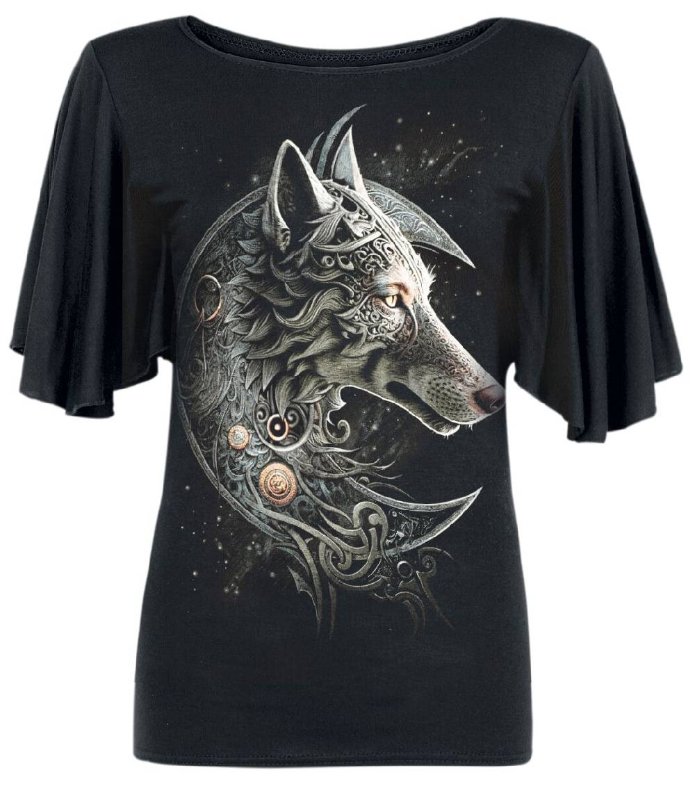 EMP "Celtic Wolf" T-Shirt schwarz von Spiral