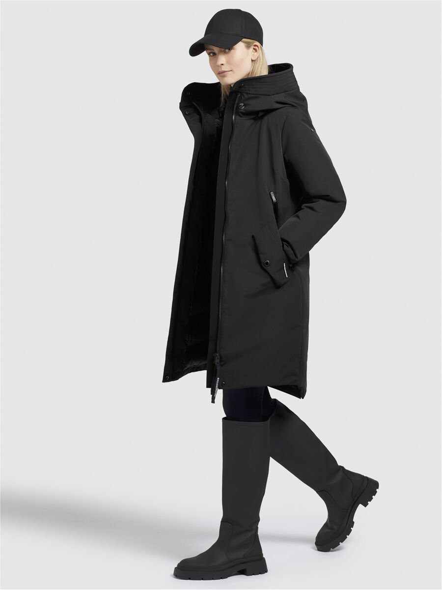 EMP "Charlyn4" Mantel Schwarz Von Khujo