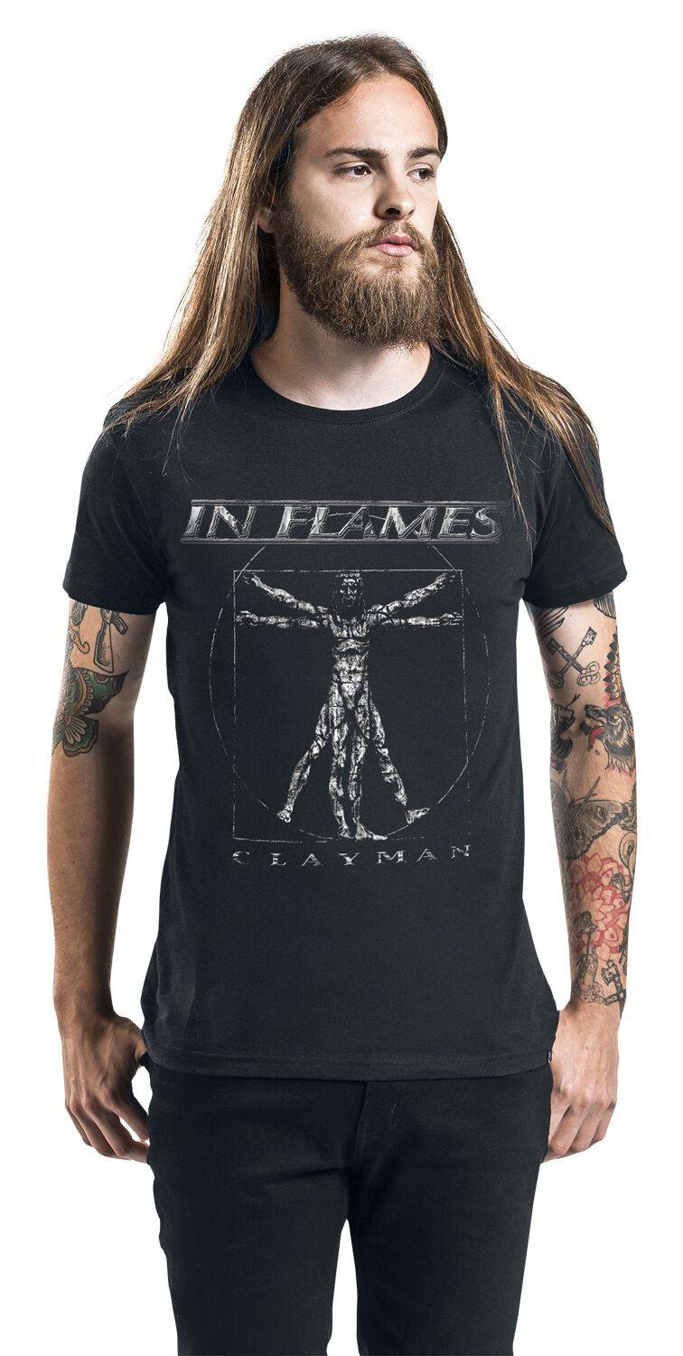 EMP "Clayman Vintage" T-Shirt Schwarz Von In Flames