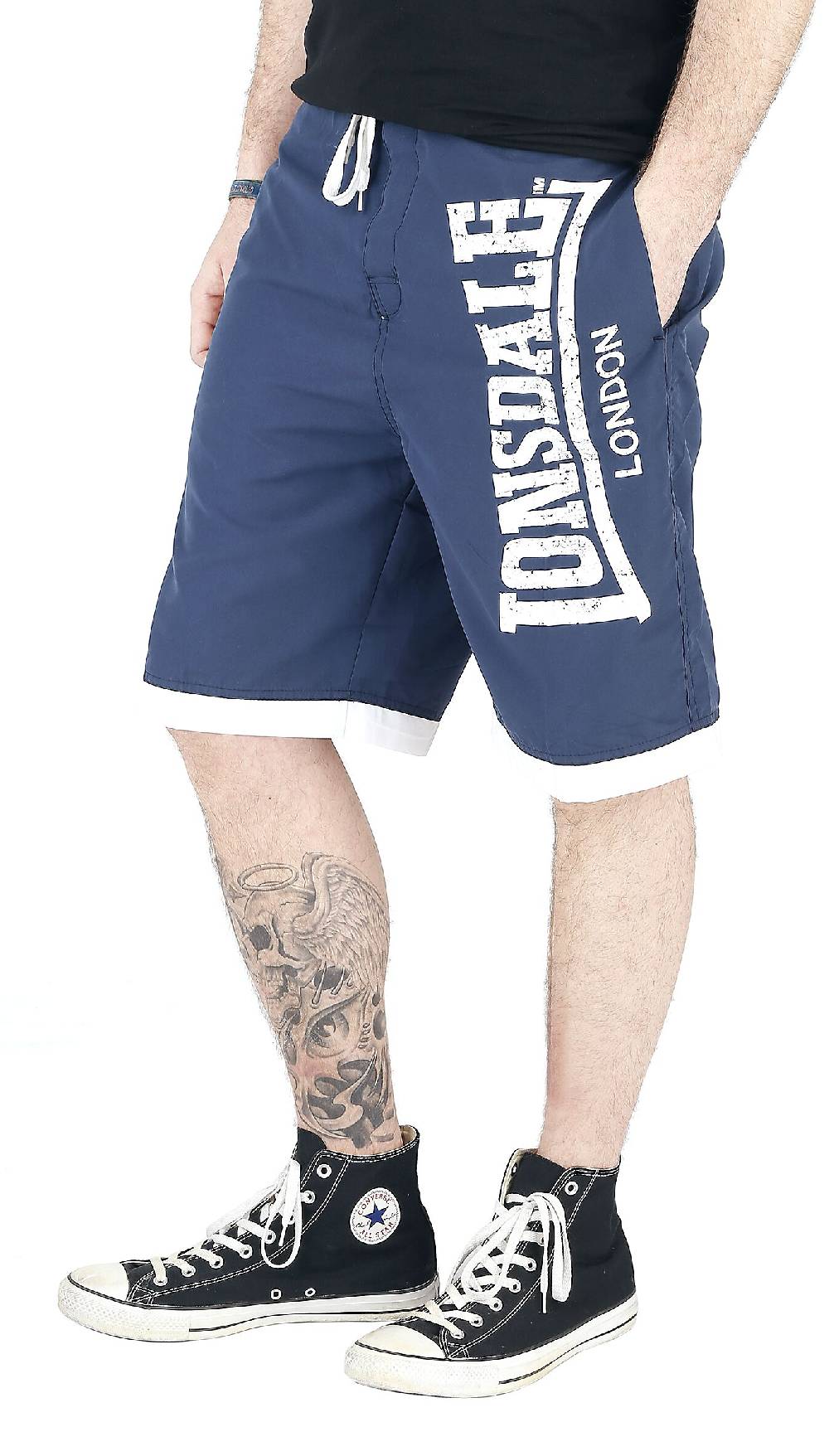 EMP "Clennel" Badeshort Blau Von Lonsdale London
